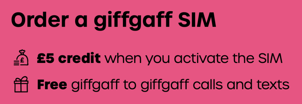 Order a giffgaff SIM